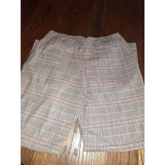 Size 10 Cato Brown Blue Peach Dress Pants - Picture 3 of 3